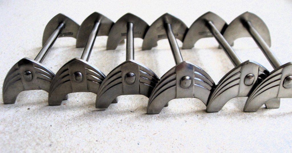 Art deco messenleggers Gero Zilmeta in orignele doos, Antiek en Kunst, Ophalen of Verzenden