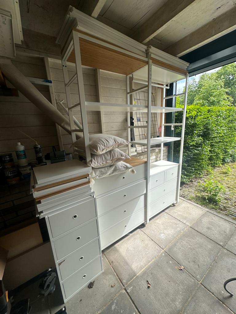 Ikea elvari kast te koop, supercompleet!, Ophalen, 5 laden of meer, Zo goed als nieuw, 200 cm of meer