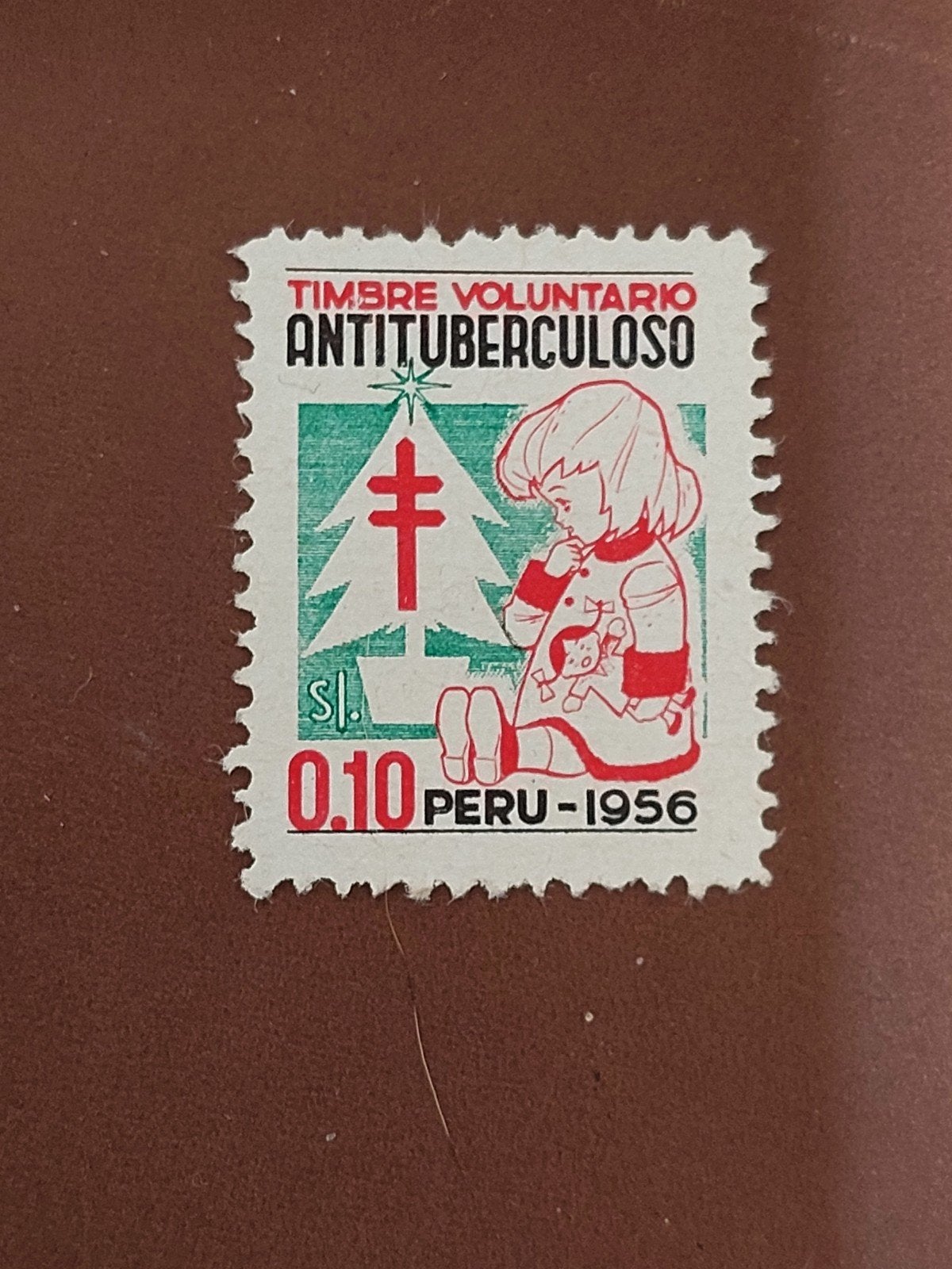 Peru cinderella TBC bestrijding 1956, Ophalen of Verzenden, Zuid-Amerika