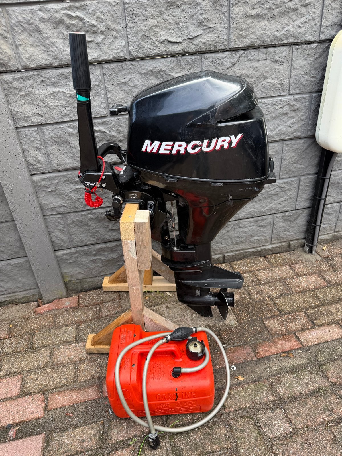Mercury 9.9 pk buitenboordmotor 2008 FourStroke, Ophalen, Gebruikt, Motor en Techniek, Motorboot