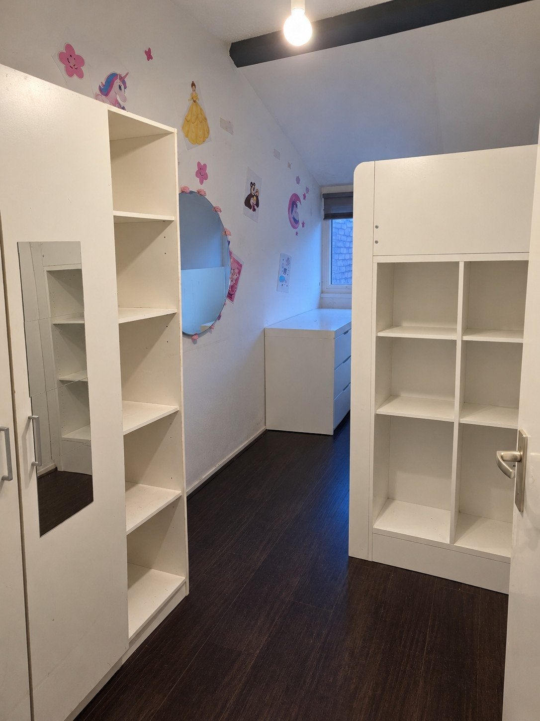 Complete slaapkamer: hoogslaper, kledingkast en ladekast, Huis en Inrichting, Ophalen, Zo goed als nieuw, Eenpersoons, Modern