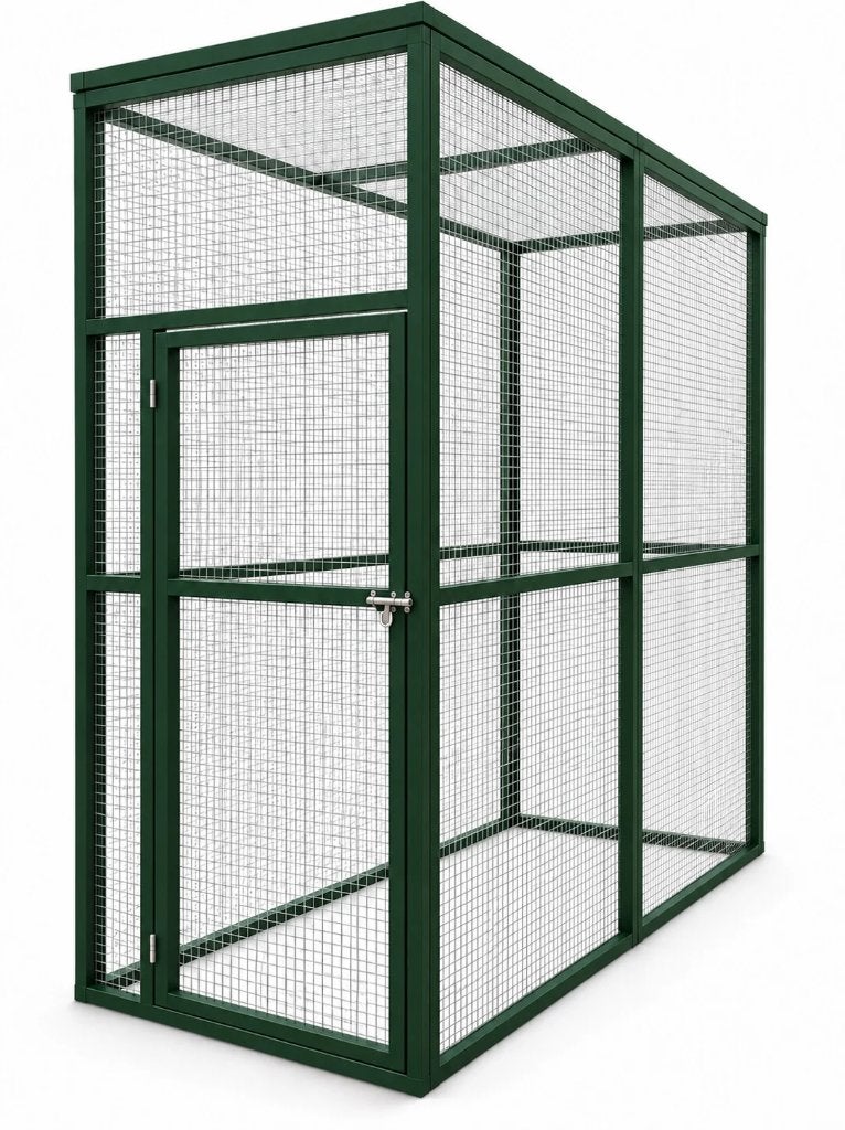 voliere of kattenren model duo aluminium, 4221LV, Info@vandoorntimmerwerken.com, Ophalen of Verzenden, Van Doorn timmerwerken