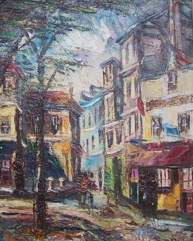Parijs  Rue de Mire Montmartre, Antiek en Kunst, Ophalen of Verzenden