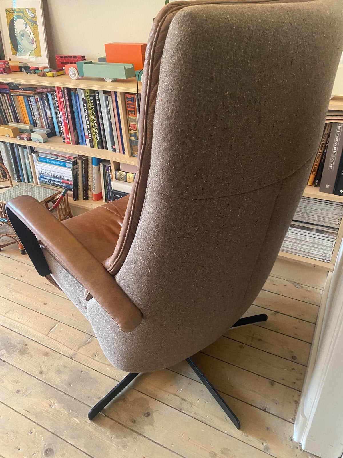 Sta-op relax stoel van Prominent. Leer., Ophalen, Gebruikt, Minder dan 75 cm, Leer