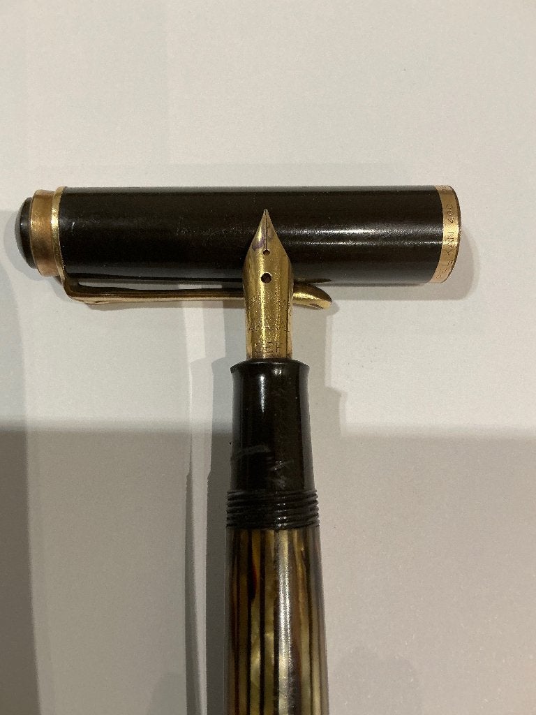 Vulpen Pelikan 400. 14 K. 585 jaren 50. Zuiger vulsysteem, Verzenden, Vulpen, Overige merken