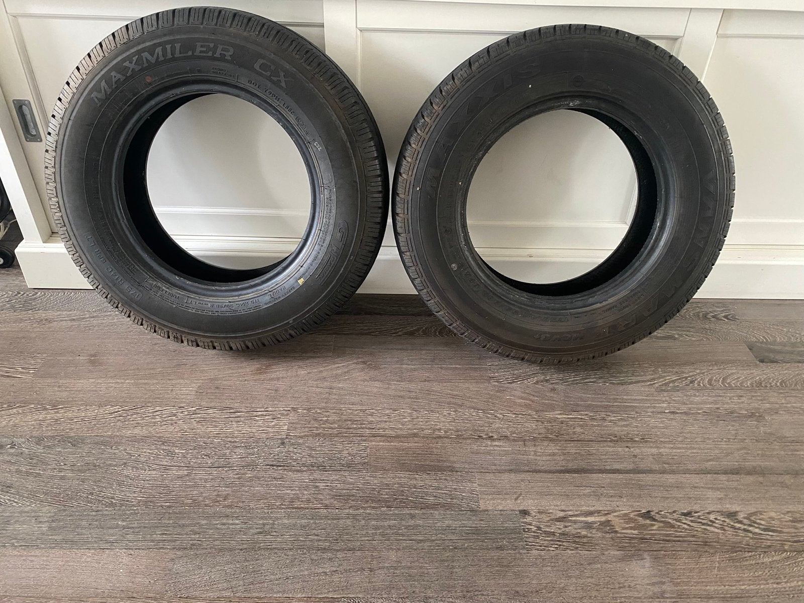 2x Auto banden Maxmiler CX 175 R14C 8PR LT / Caravan, Ophalen, Zo goed als nieuw