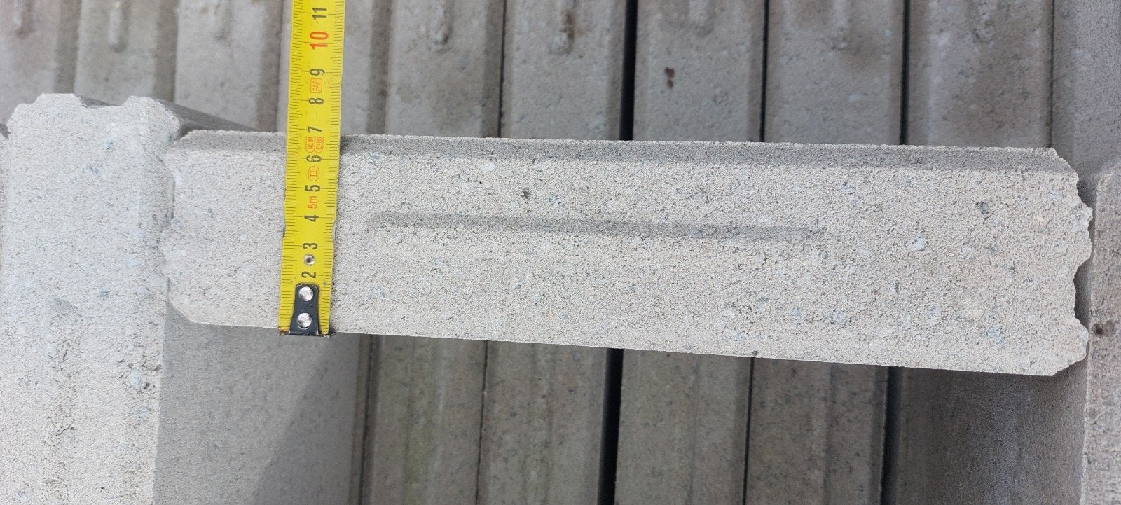 208 st BIA Lijmbetonblokken Vellingkant 29,7x7x19,8cm, Ophalen, Nieuw, Beton