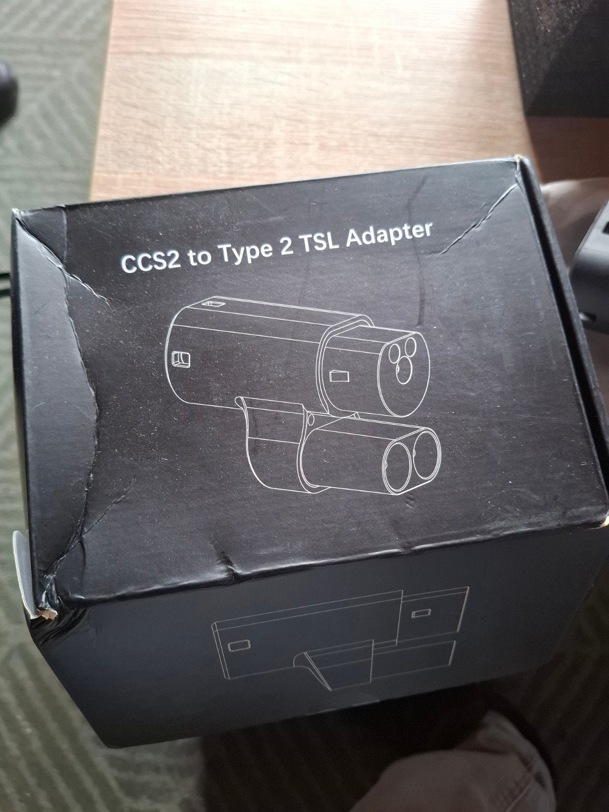 CCS2 naar Type 2 TSL Adapter voor tesla elektrisch laden, Ophalen