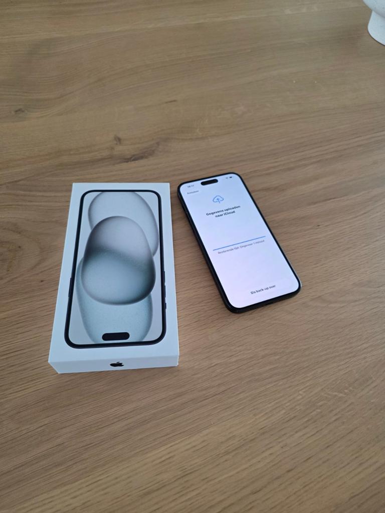 Apple iPhone 15 Plus, Telecommunicatie, Mobiele telefoons | Apple iPhone, Zo goed als nieuw, 128 GB, iPhone 15 Plus, Zwart, Ophalen of Verzenden