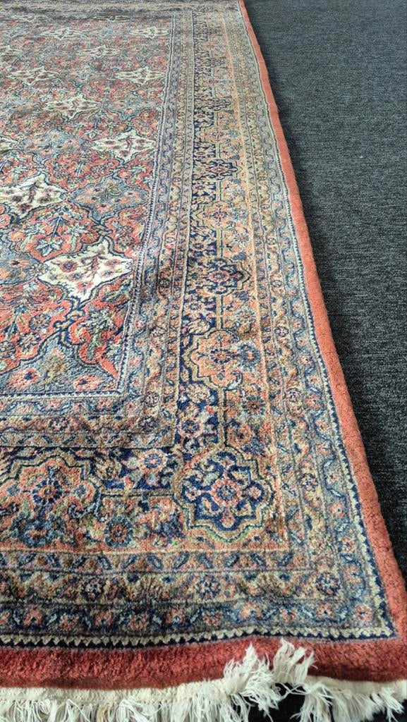 Groot Perzisch tapijt 350x250 wollen vloerkleed, Huis en Inrichting, Stoffering | Tapijten en Kleden, Crème, 200 cm of meer, Ophalen of Verzenden