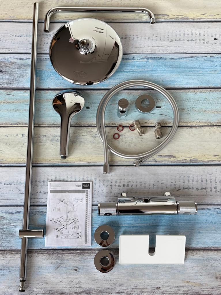 GROHE Vitalio Joy 260 Regendoucheset, Doe-het-zelf en Verbouw, Sanitair, Ophalen, Zo goed als nieuw, Chroom, Douche