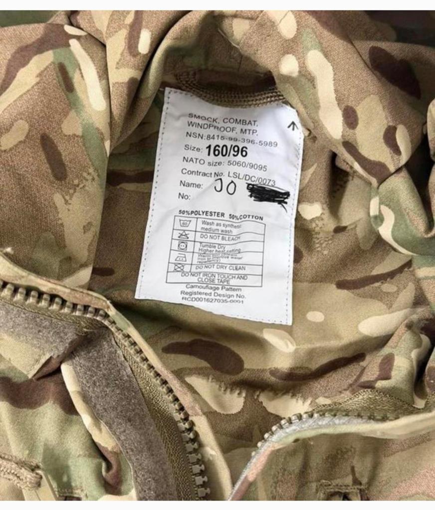 Britse Leger Winddichte smock jas army UK M camouflage camo, Kleding of Schoenen, Ophalen of Verzenden, H, H