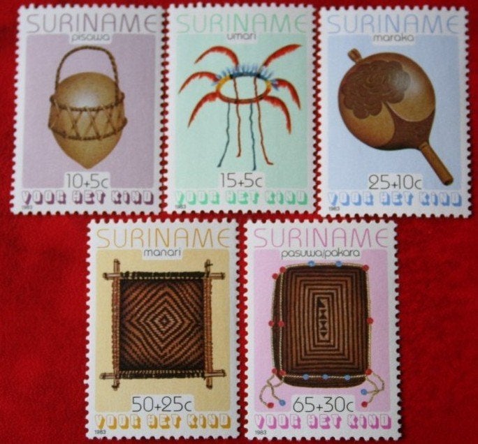 Suriname 1983 - ZB 374-378 - Kinderpostzegels, Ophalen of Verzenden, Postfris