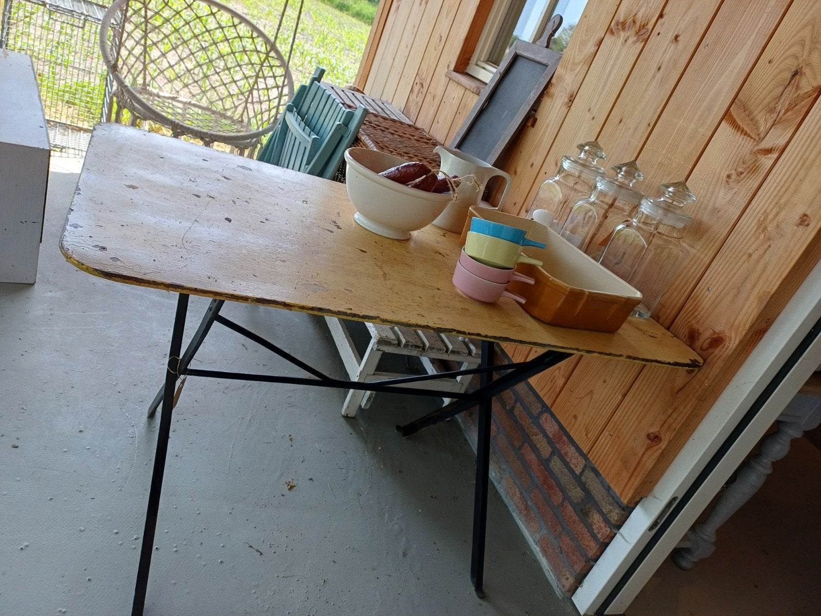 Stoere Brocante Tuin Tafel (inklapbaar), Ophalen