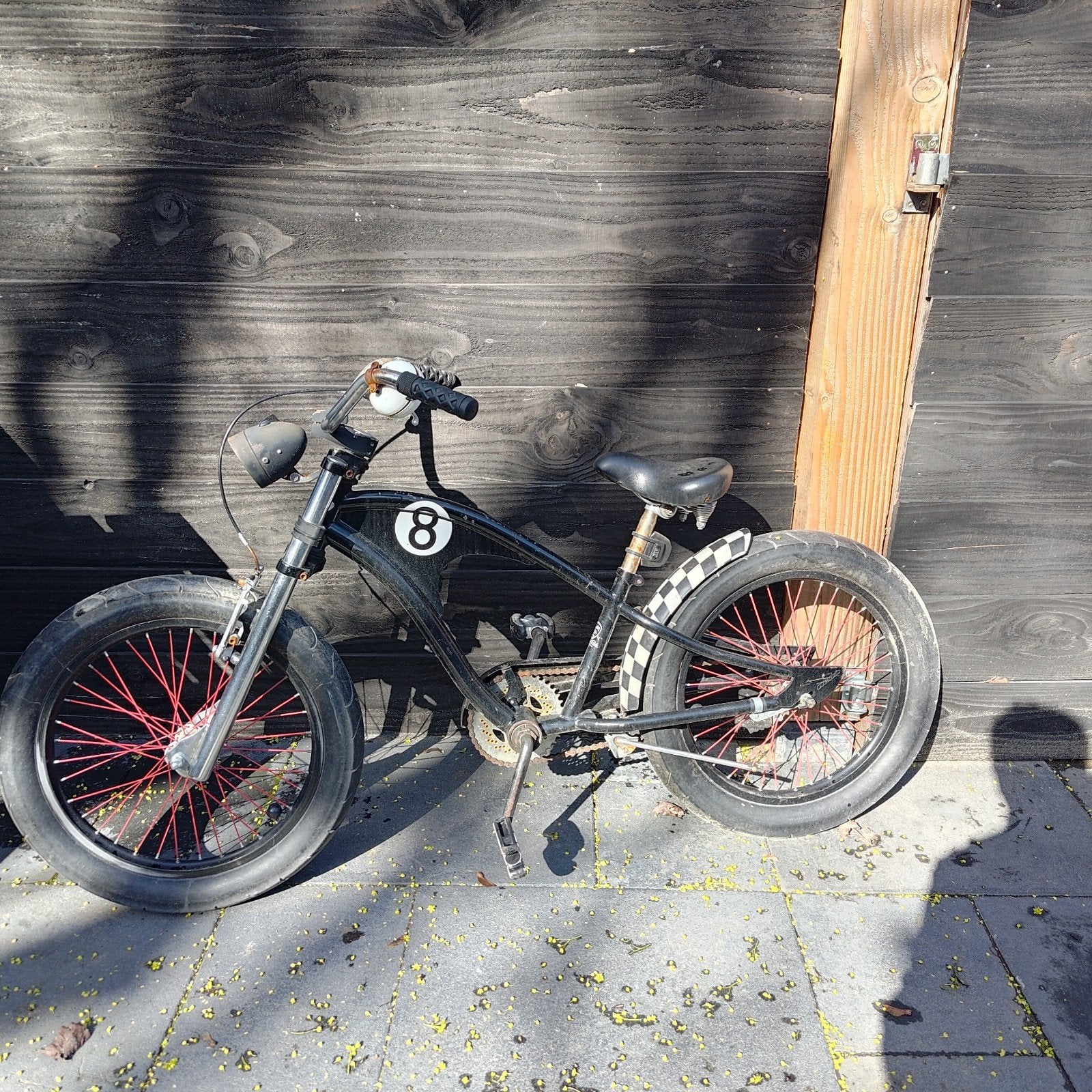 cruiser fiets  20x3.00 inch banden, Terugtraprem, Gebruikt, Staal, Ophalen of Verzenden