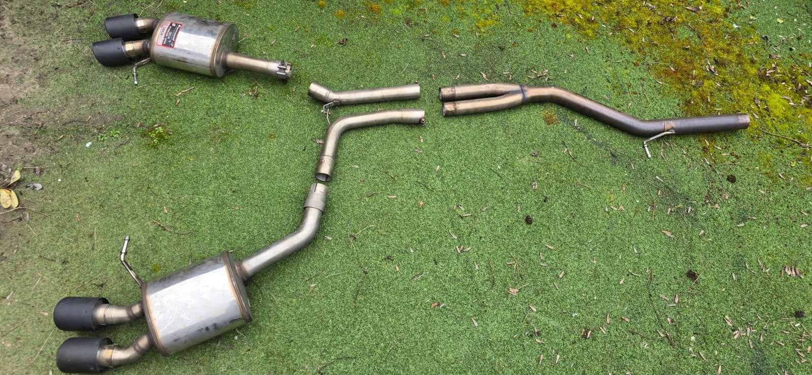 Porsche Macan 2.0 Supersprint straight pipe carbon tip 14-18, Ophalen, Gebruikt, Porsche