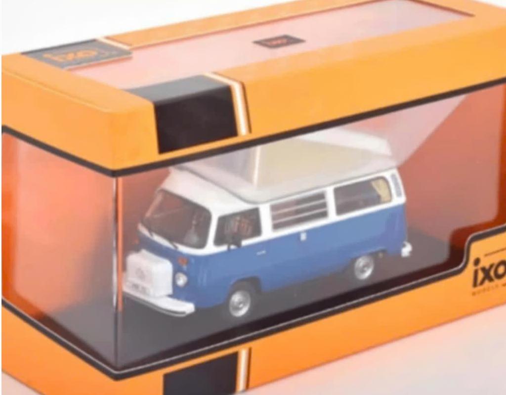 VOLKSWAGEN T2 Westfalia 1978 Blauw 1/43 IXO ref. CLC502N22, Hobby en Vrije tijd, Modelauto's | 1:43, Verzenden, Nieuw, Auto, Overige merken