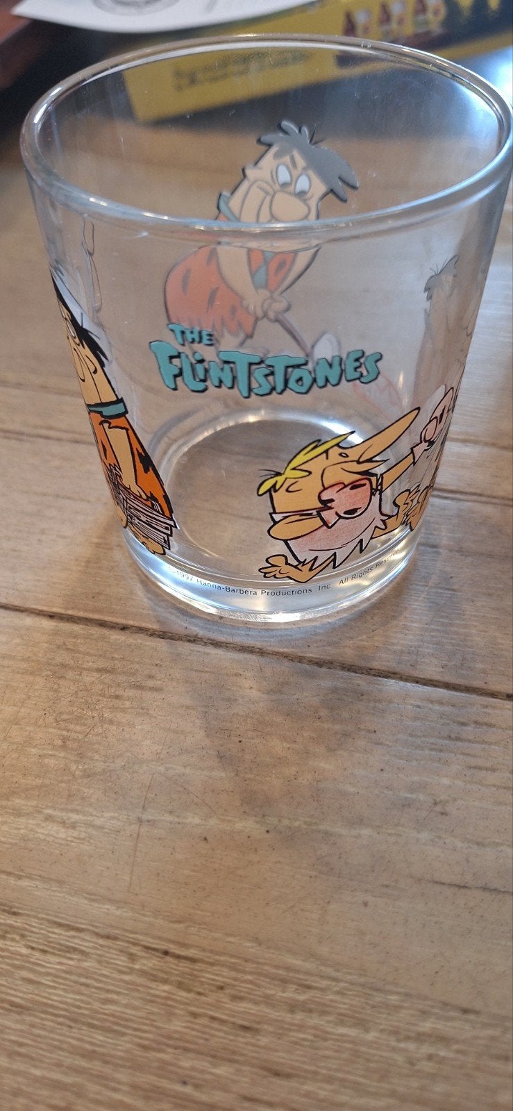 The Flintstones glas uit 1997 (21726), Gebruiksvoorwerp, ., Hanna barbara, Ophalen of Verzenden