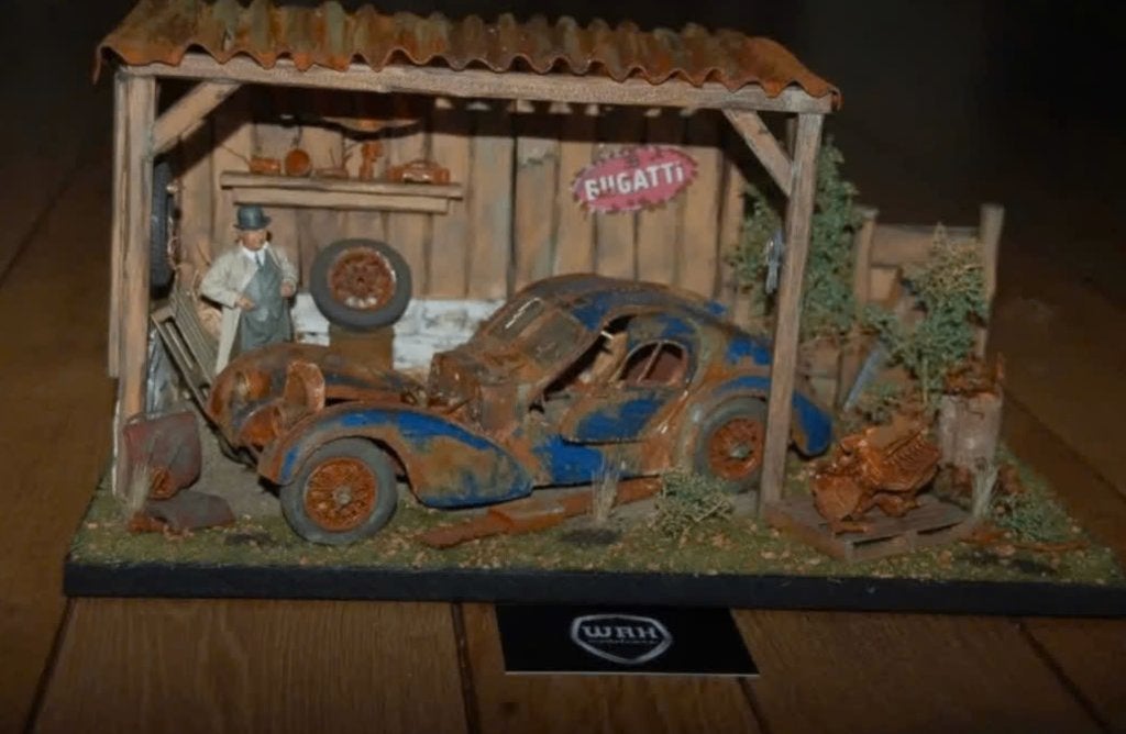 1:18 Barnfind BUGATTI 57 ATLANTIC CMC / UNIEK HANDBOUW WRH, Verzenden, Zo goed als nieuw, Auto, Overige merken
