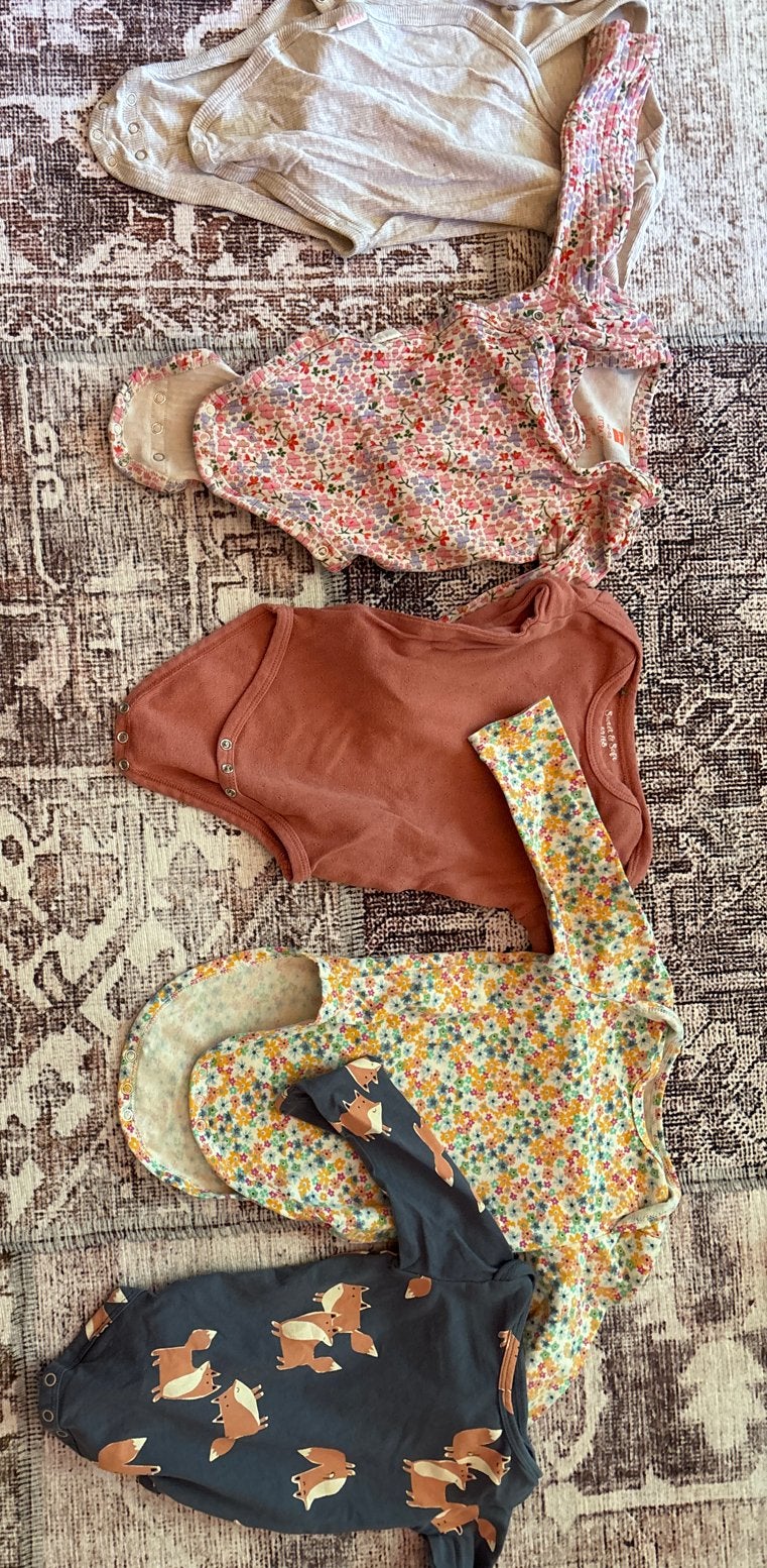 Baby rompers maat 62 - Set van 5, Ophalen of Verzenden, Gebruikt, Jongetje of Meisje, Nacht- of Onderkleding