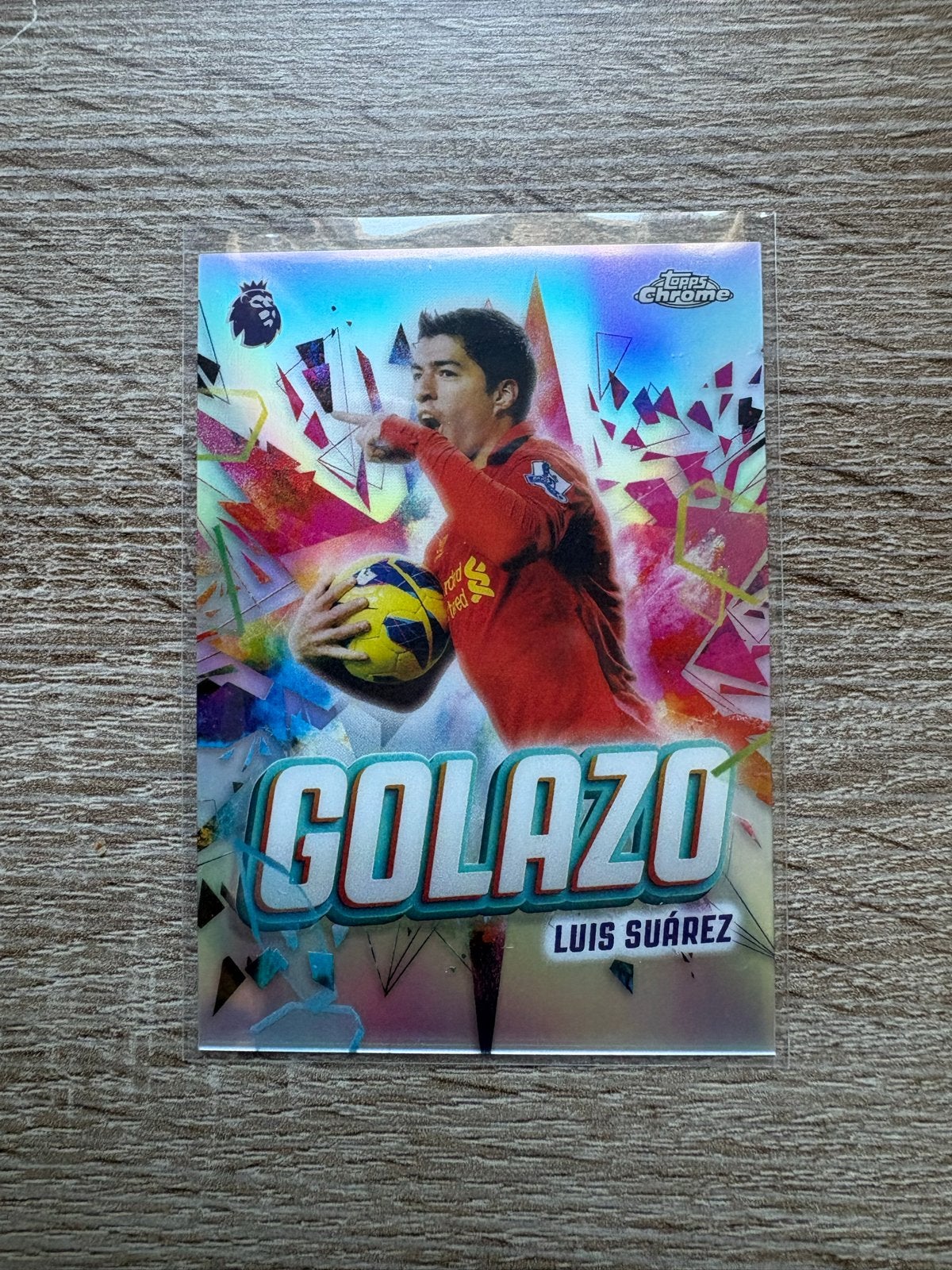Luis Suárez Topps Chrome Golazo Spelerskaart Liverpool FC, Ophalen of Verzenden, Zo goed als nieuw, Buitenlandse clubs, Spelerskaart