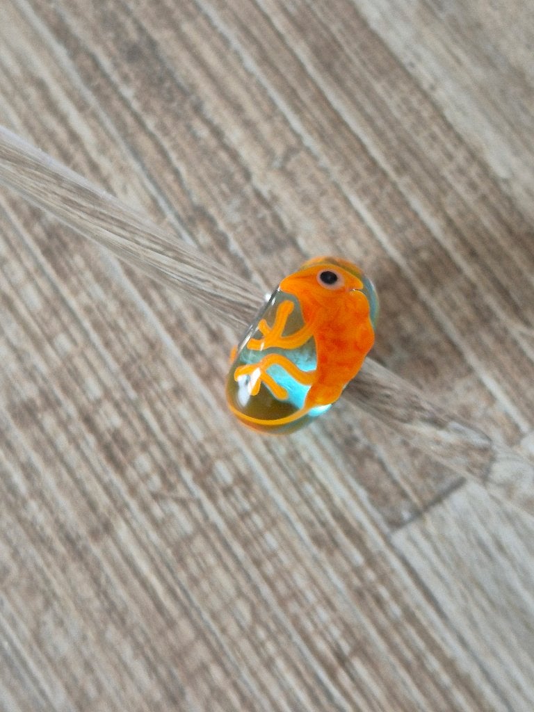 Trollbeads Uniek Gecko CC, Glas of Kristal, Nieuw, Ophalen of Verzenden, Trollbeads