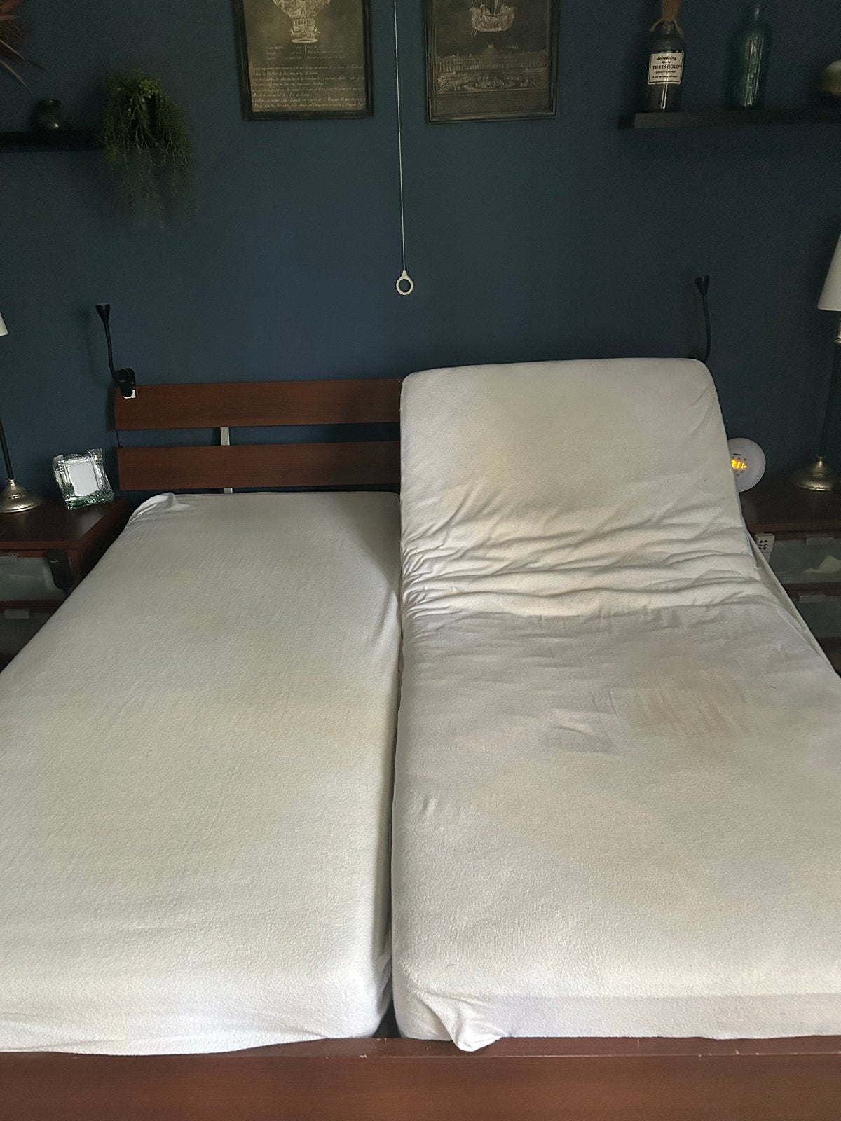 IKEA Malm bedombouw - Bruin tweepersoonsbed, Huis en Inrichting, Slaapkamer | Bedden, Ophalen, Bruin, Tweepersoons, 180 cm