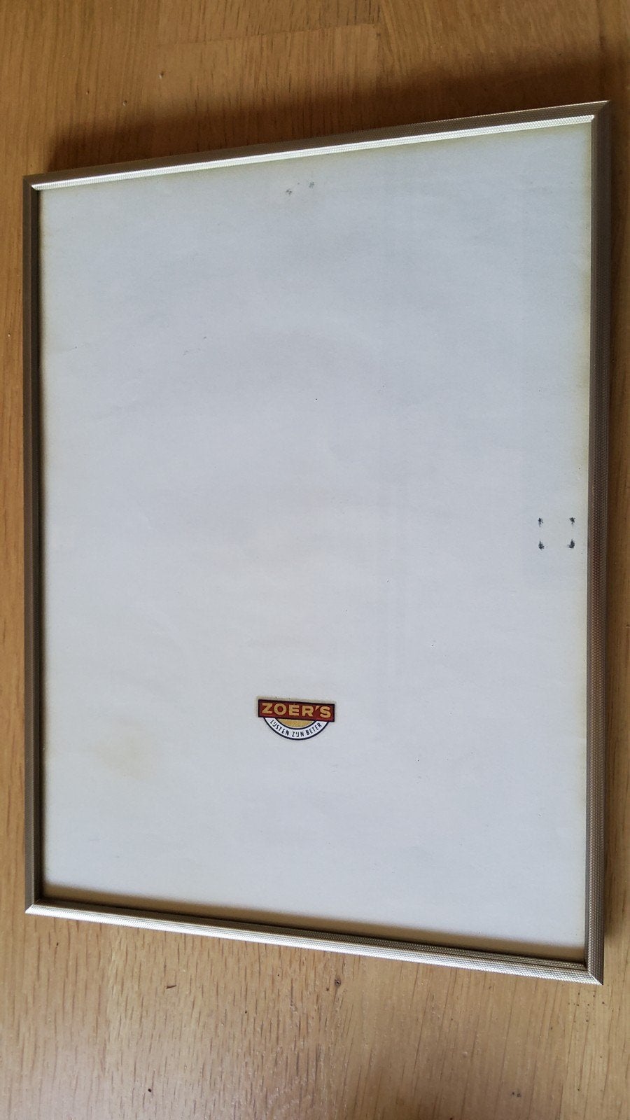 Antiek antiek groot zilver kleur fotolijstje gemerkt Zoer's., Ophalen of Verzenden