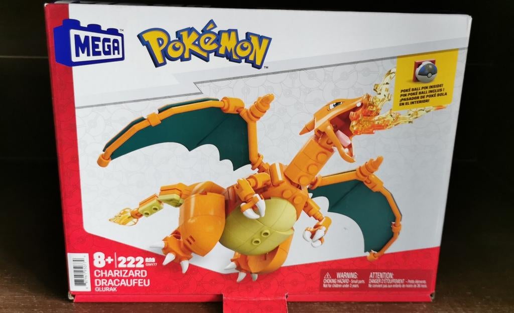 MEGA Construx set Pokémon Charizard, Kinderen en Baby's, Speelgoed | Duplo en Lego, Ophalen of Verzenden, Zo goed als nieuw