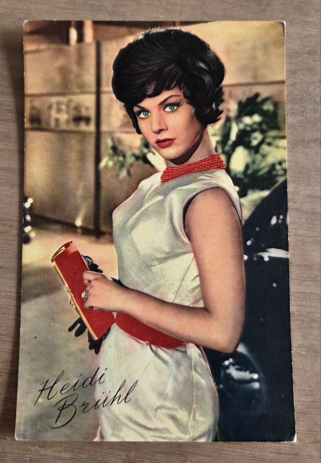 Heidi Brühl Ansichtkaart - Vintage Duitse Actrice, Ophalen of Verzenden, 1960 tot 1980, Ongelopen, Duitsland