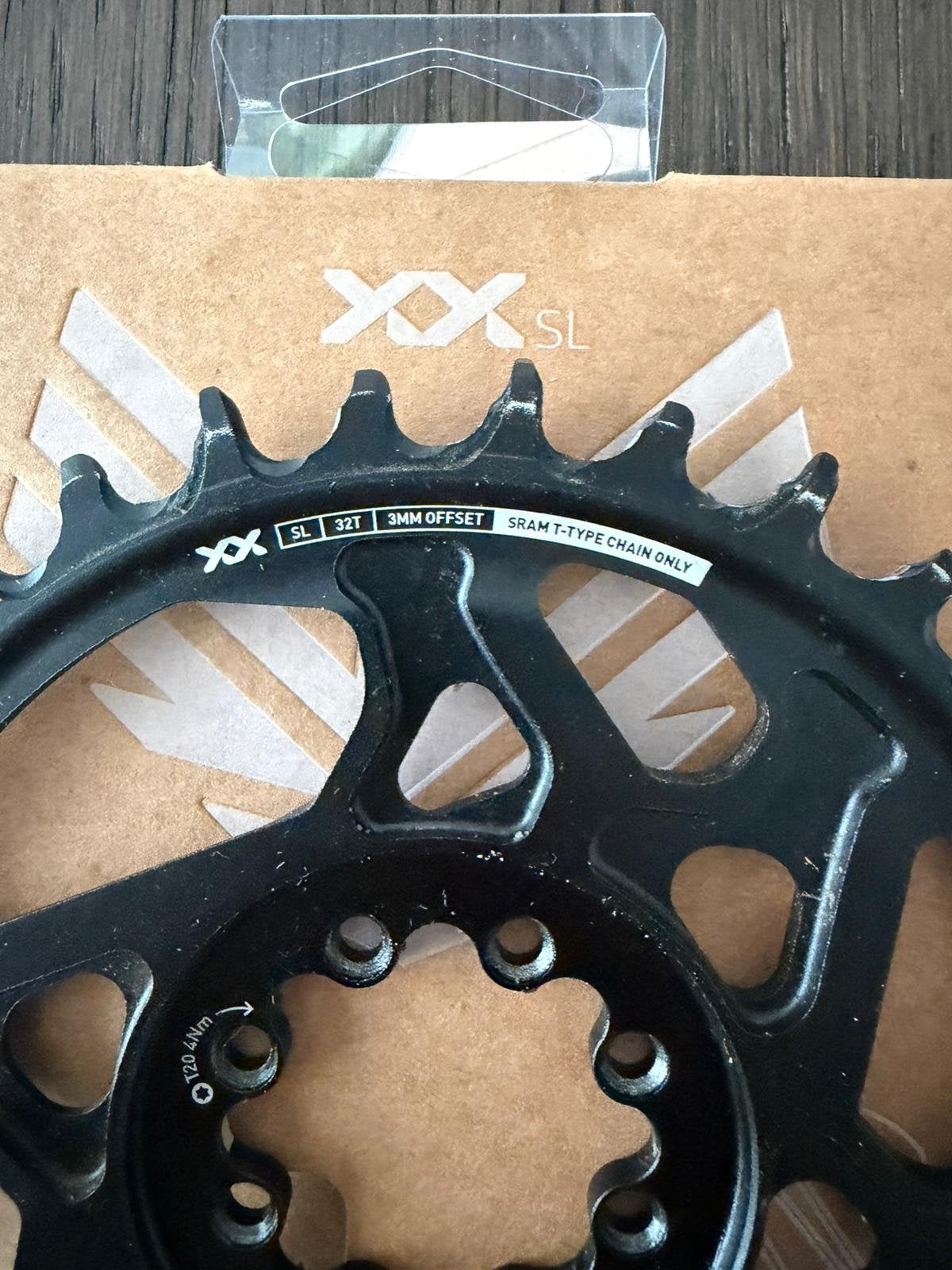 SRAM XX SL T-Type Kettingblad 32T 3mm Offset, Ophalen of Verzenden, Zo goed als nieuw, Derailleur of Ketting, Aluminium