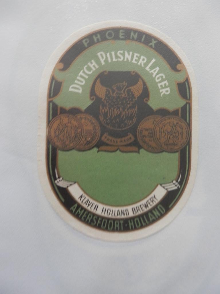 Oud Nederlands bier etiket Dutch pilsener lager, Ophalen of Verzenden, Zo goed als nieuw, Overige typen, Overige merken