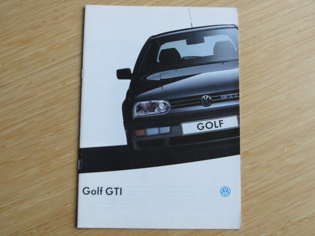 Folder Volkswagen Golf GTi, VW Golf GTi 16V 8-1993, 32 blz, Volkswagen, Ophalen of Verzenden, Zo goed als nieuw, Volkswagen