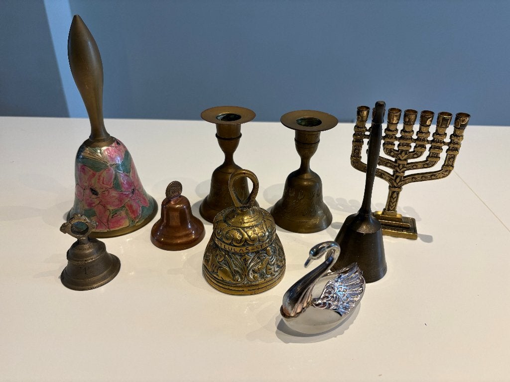 7 belletjes kamerbel, Ophalen of Verzenden, Brons