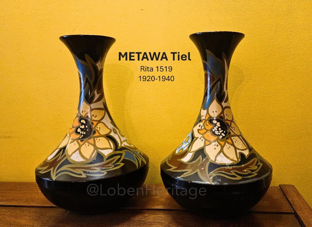 Prachtig Vintage Metawa Tiel – Model "Rita" 1519 – Art Deco, Ophalen