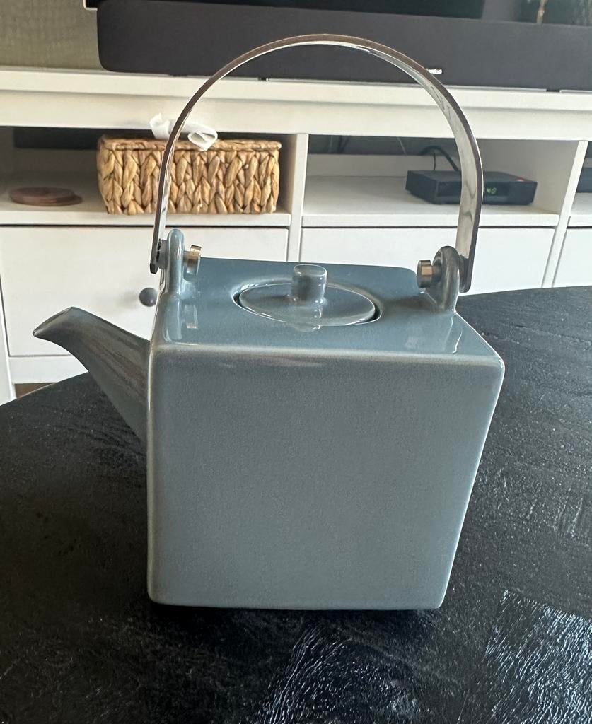 AZA Selection Design Theepot - Grijs Porselein, Zo goed als nieuw, Steen/keramiek, Grijs, Overige merken