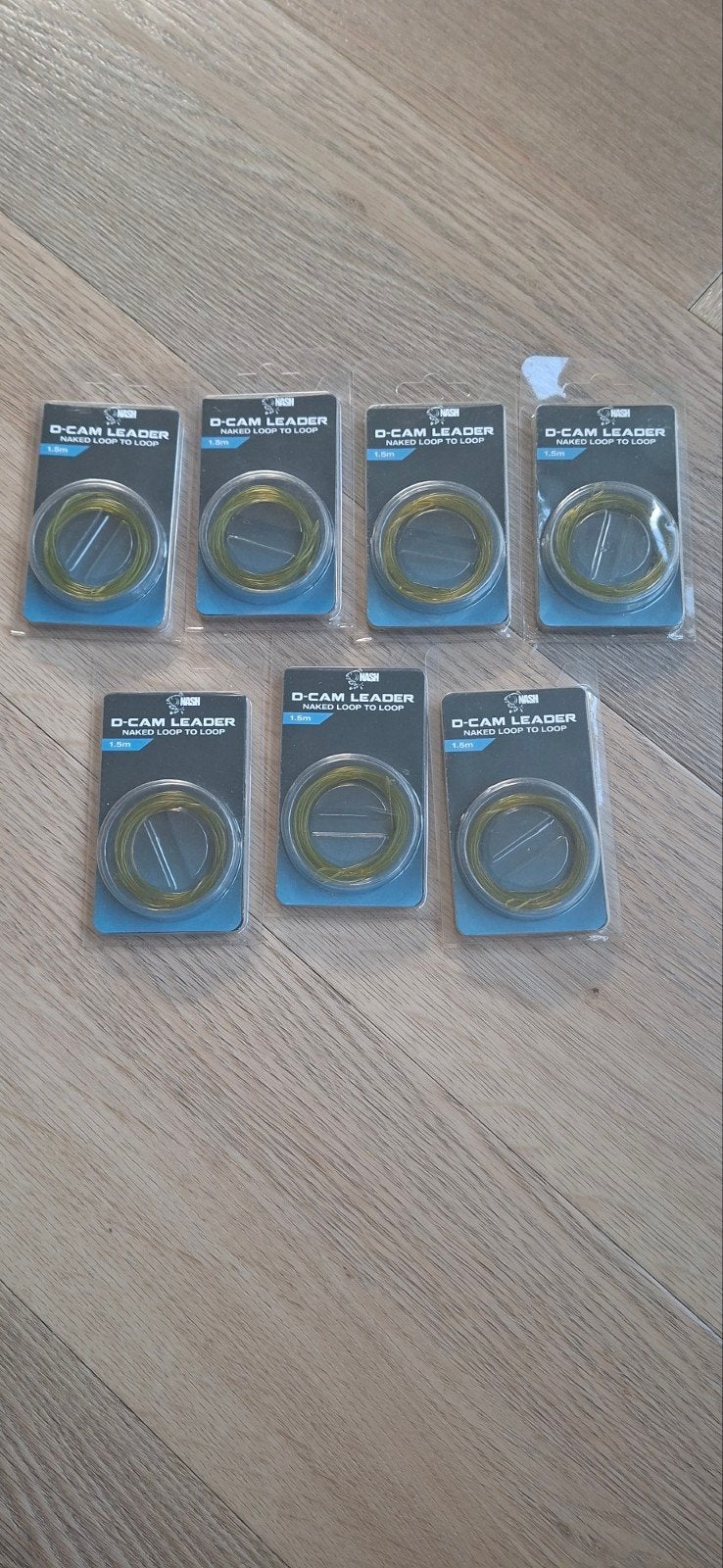 7x Nash D-Cam Leader - Nieuw en Ongebruikt, Watersport en Boten, Ophalen of Verzenden, Nieuw, Vislijn