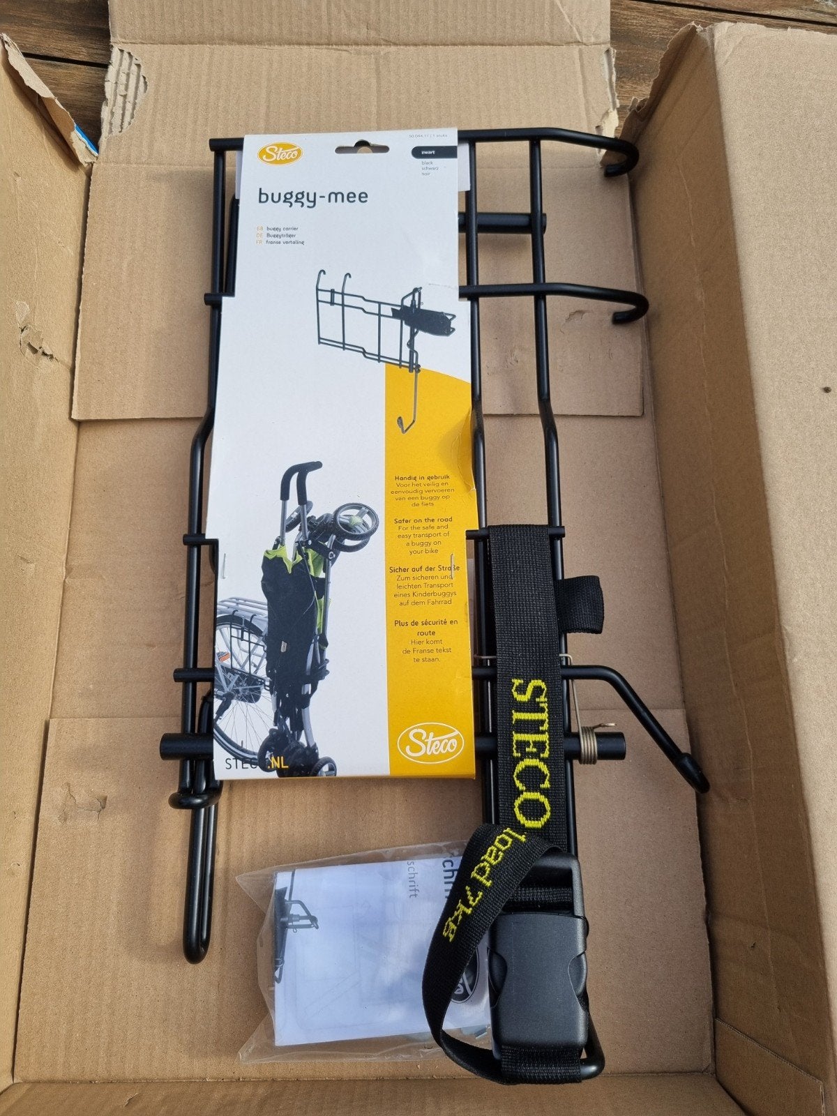 Steco Buggy-Mee fietsdrager voor buggy's, Minder dan 20 kg, Overige typen, Nieuw, Ophalen of Verzenden