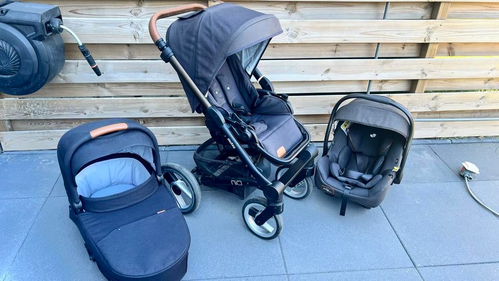 Mutsy Nio kinderwagen met Joie autostoel en accessoires, Ophalen, Gebruikt, Overige merken