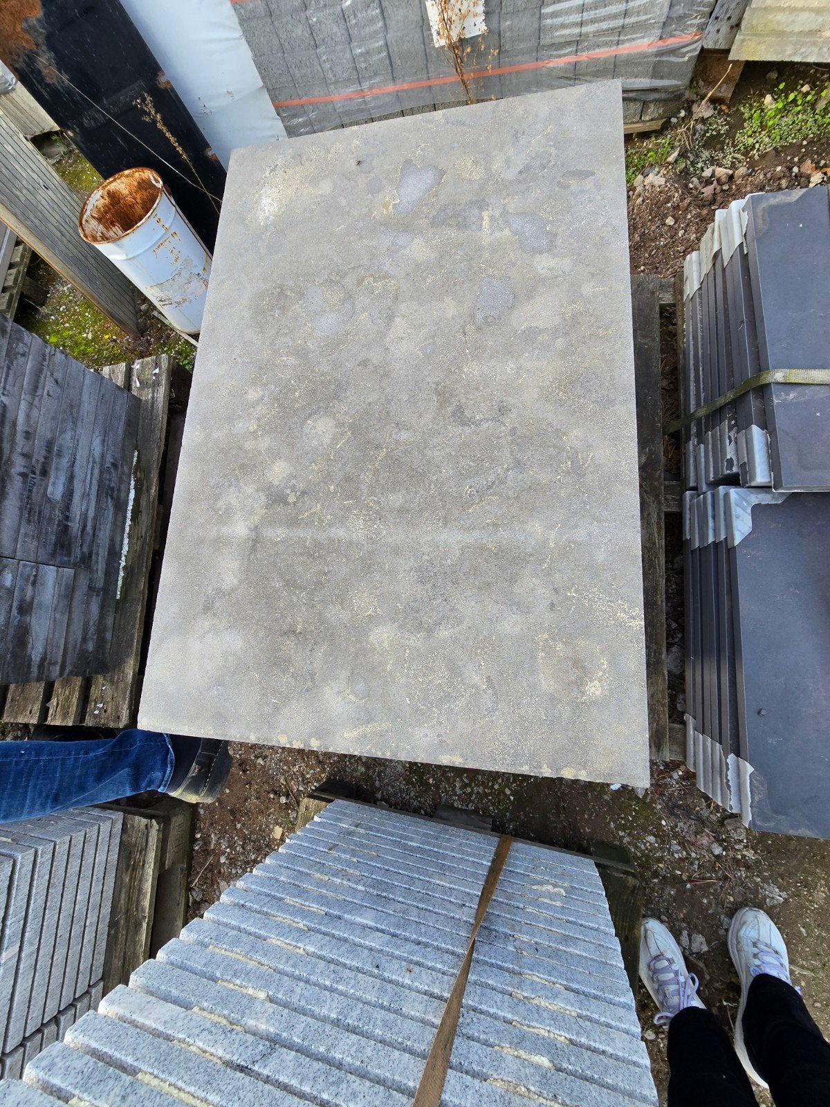 Staptegels en terrastegels diverse maten op pallet, Ophalen, Nieuw, 10 m² of meer, Beton