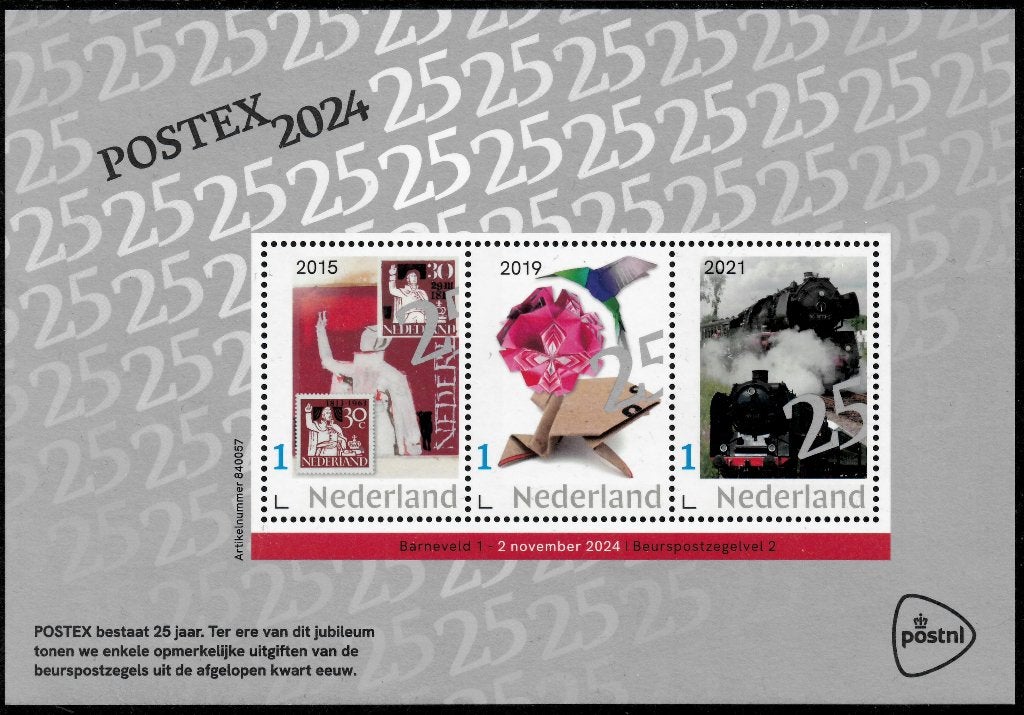 Jaar 2024 NVPH nnb Beurspostzegels Postex 2024 nr 2., Postzegels en Munten, Postzegels | Nederland, Ophalen of Verzenden, Na 1940