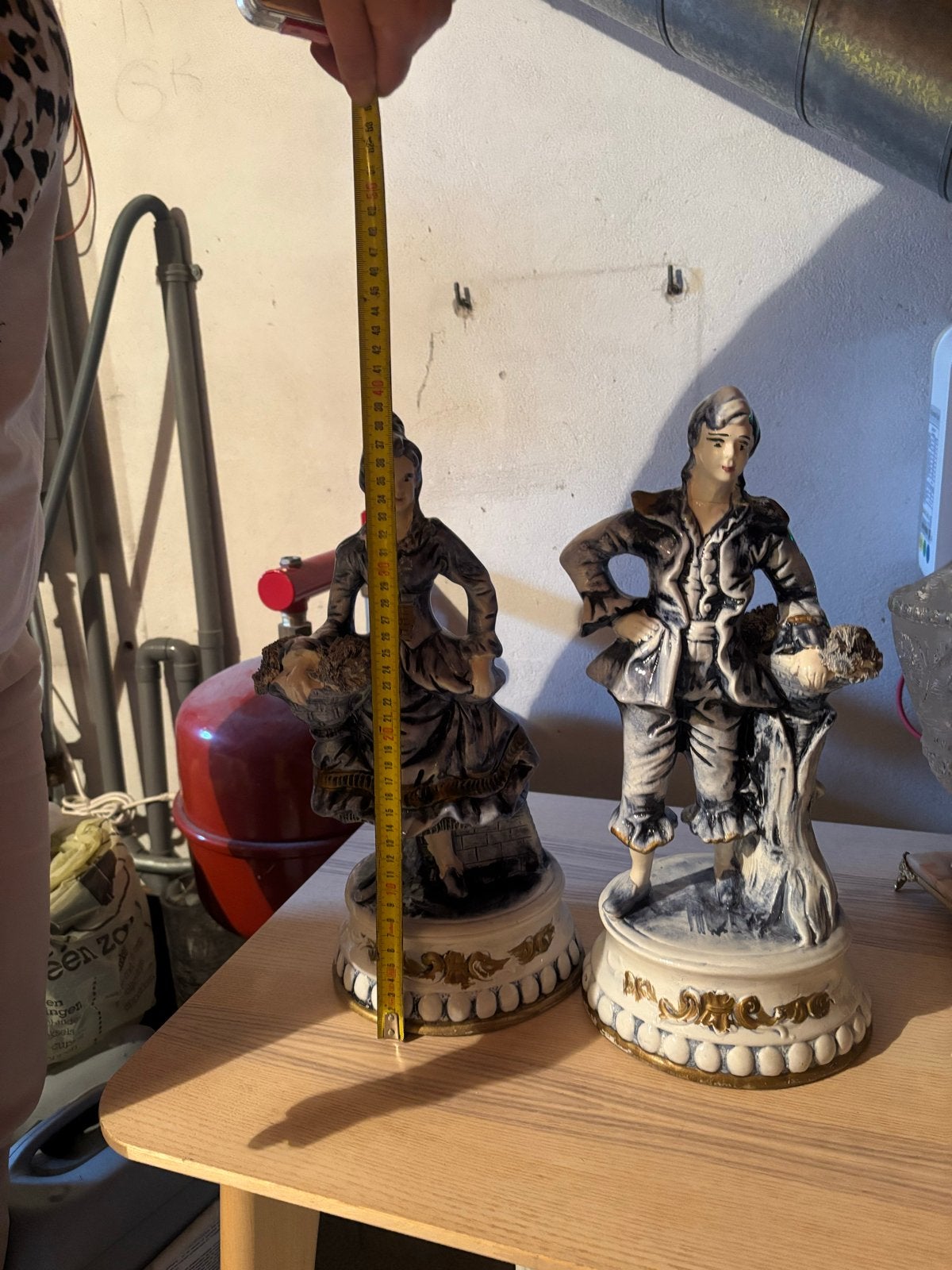 Decoratieve beelden van man en vrouw - Vintage stijl, Verzamelen, Ophalen of Verzenden, Gebruikt, Mens