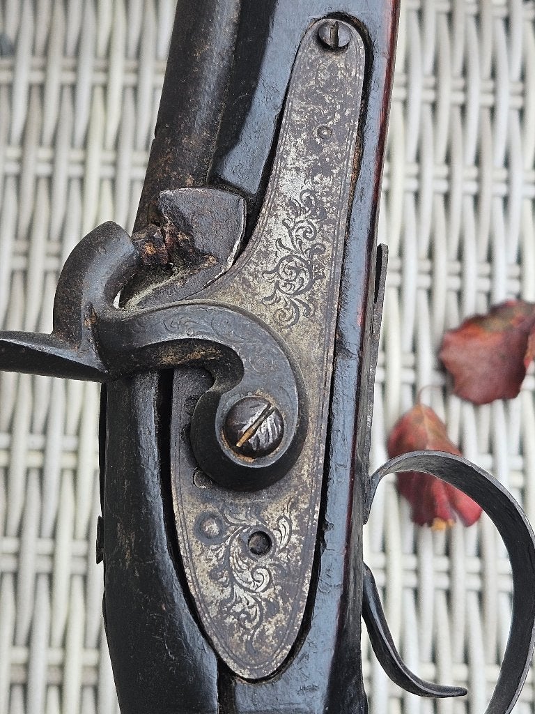 Lang antiek percussie musket geweer, Ophalen of Verzenden, Overige soorten, Overige gebieden