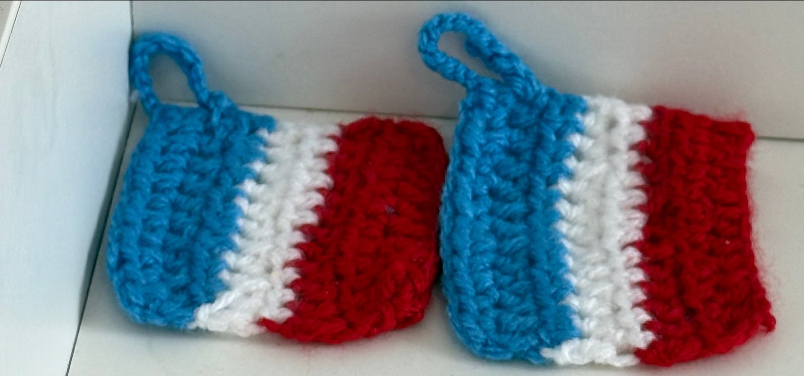 Gehaakte gebreide Nederlandse vlag in rood, wit, blauw, Ophalen, Nieuw, Breien of Haken, Overige typen