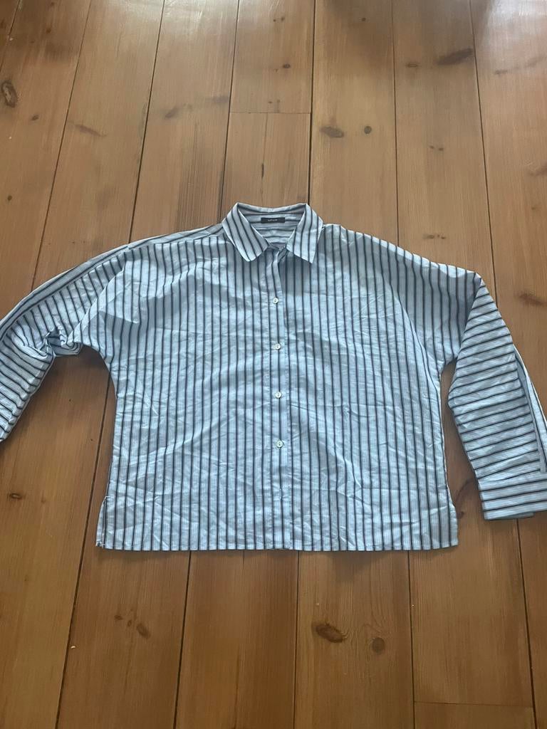 Leuke blauwgestreepte blouse Opus, maat 42, Verzenden, Zo goed als nieuw, Maat 42/44 (L), Blauw
