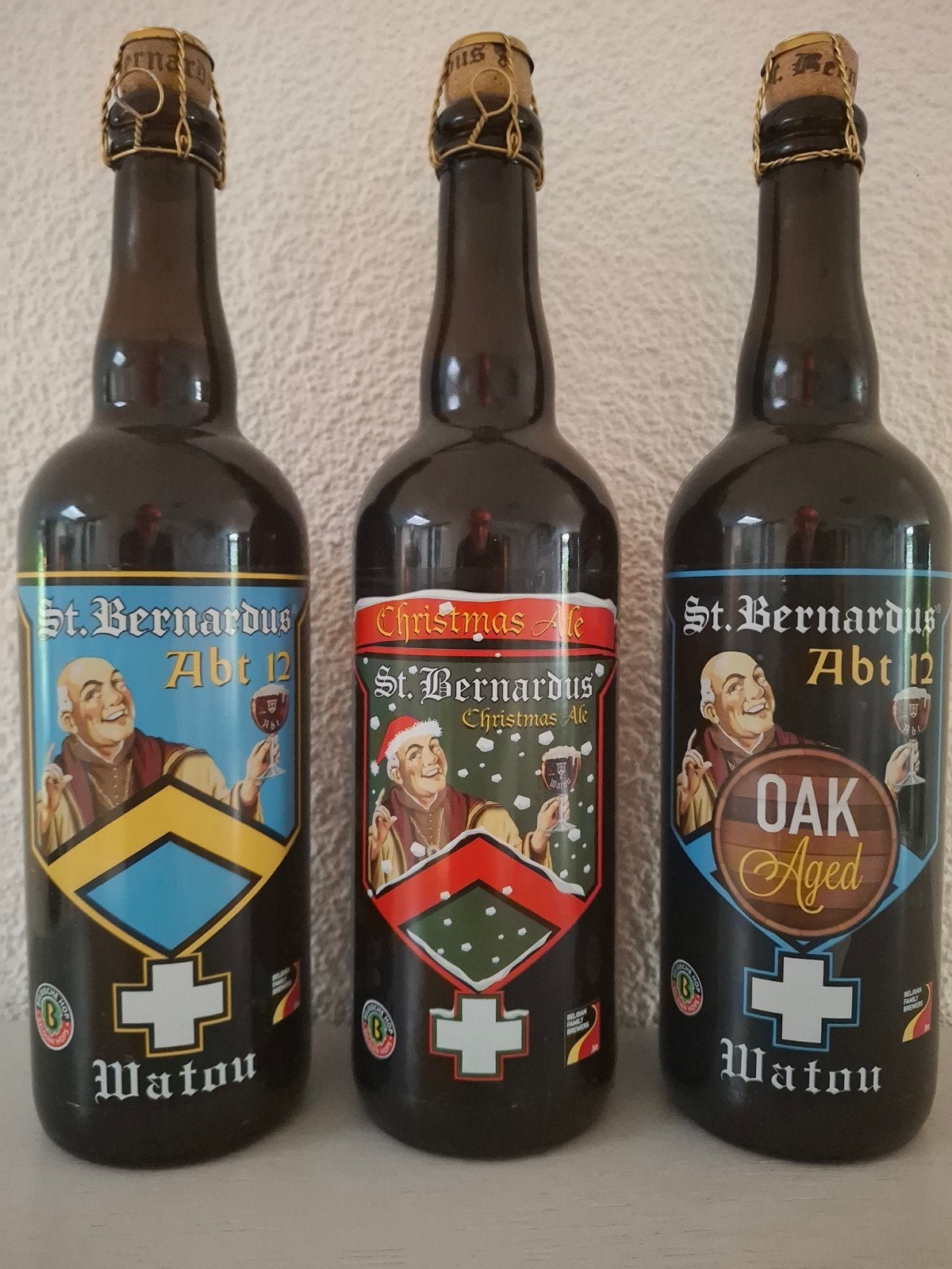 3x Gerijpte St Bernardus 2014/ 2015, Verzamelen, Biermerken, Ophalen of Verzenden, Nieuw, Flesje(s), Overige merken