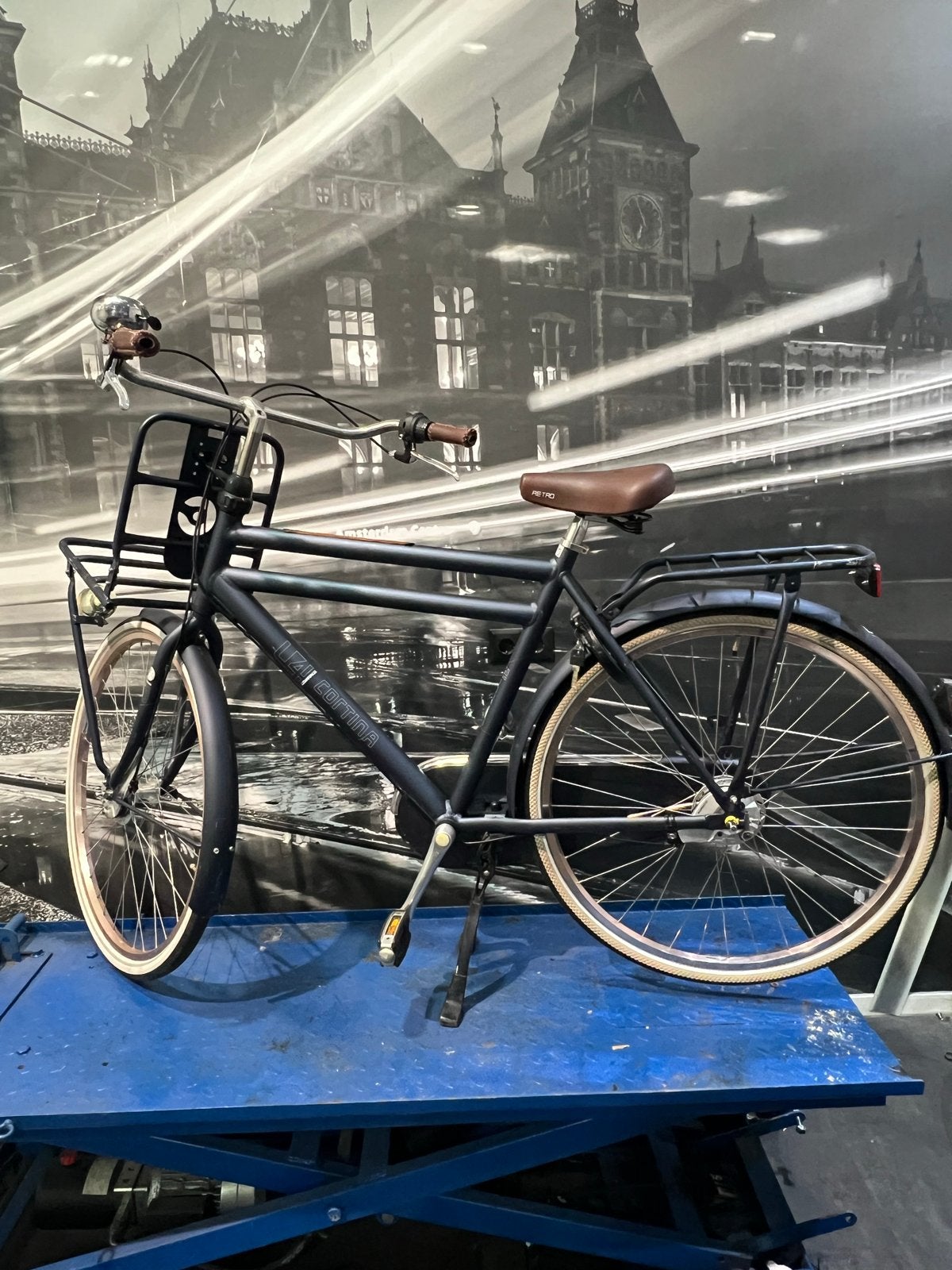 Cortina U4 Transportfiets - 3 versnellingen, handrem, Gebruikt, Velgrem, Versnellingen, Ophalen