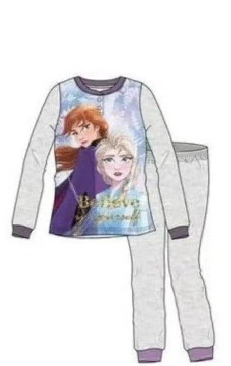 Disney Frozen Pyjama Grijs - Maat 122 - 128, Nacht- of Onderkleding, Meisje, Nieuw, Ophalen of Verzenden