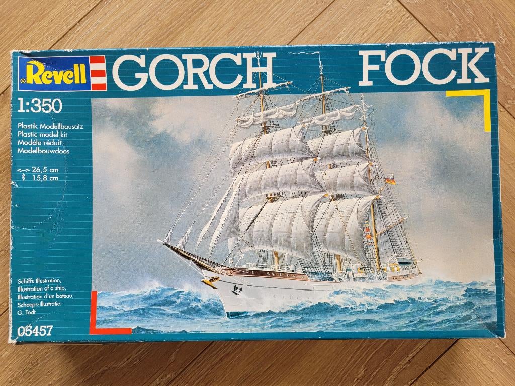 1:350 1/350 Revell Gorch Fock, Hobby en Vrije tijd, Modelbouw | Boten en Schepen, Ophalen of Verzenden, Zo goed als nieuw, 1:200 of kleiner