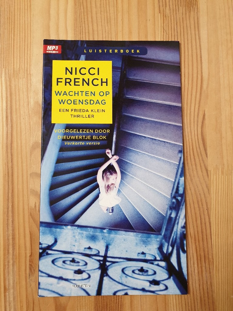 Luisterboek- Nicci French - Wachten op Woensdag - MP3 versie, Boeken, Luisterboeken, Ophalen of Verzenden, Cd, Volwassene